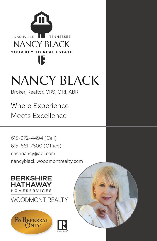 Your Real Estate Consultant For Life by Nancy Black